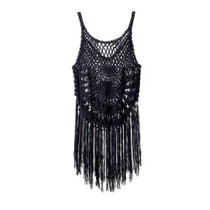 Sexy Crochet Tassel Swimsuit Cover up